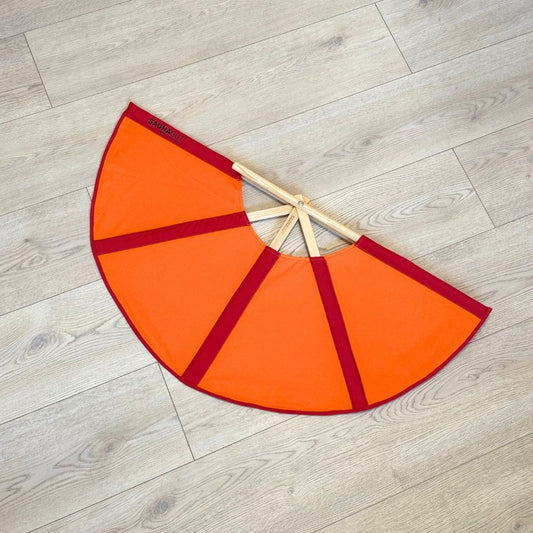 SAUNAGUT vifte i orange/rød - lille størrelse