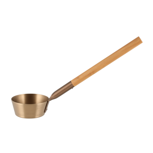 Rento sauna øse - i champagne aluminium og bambus