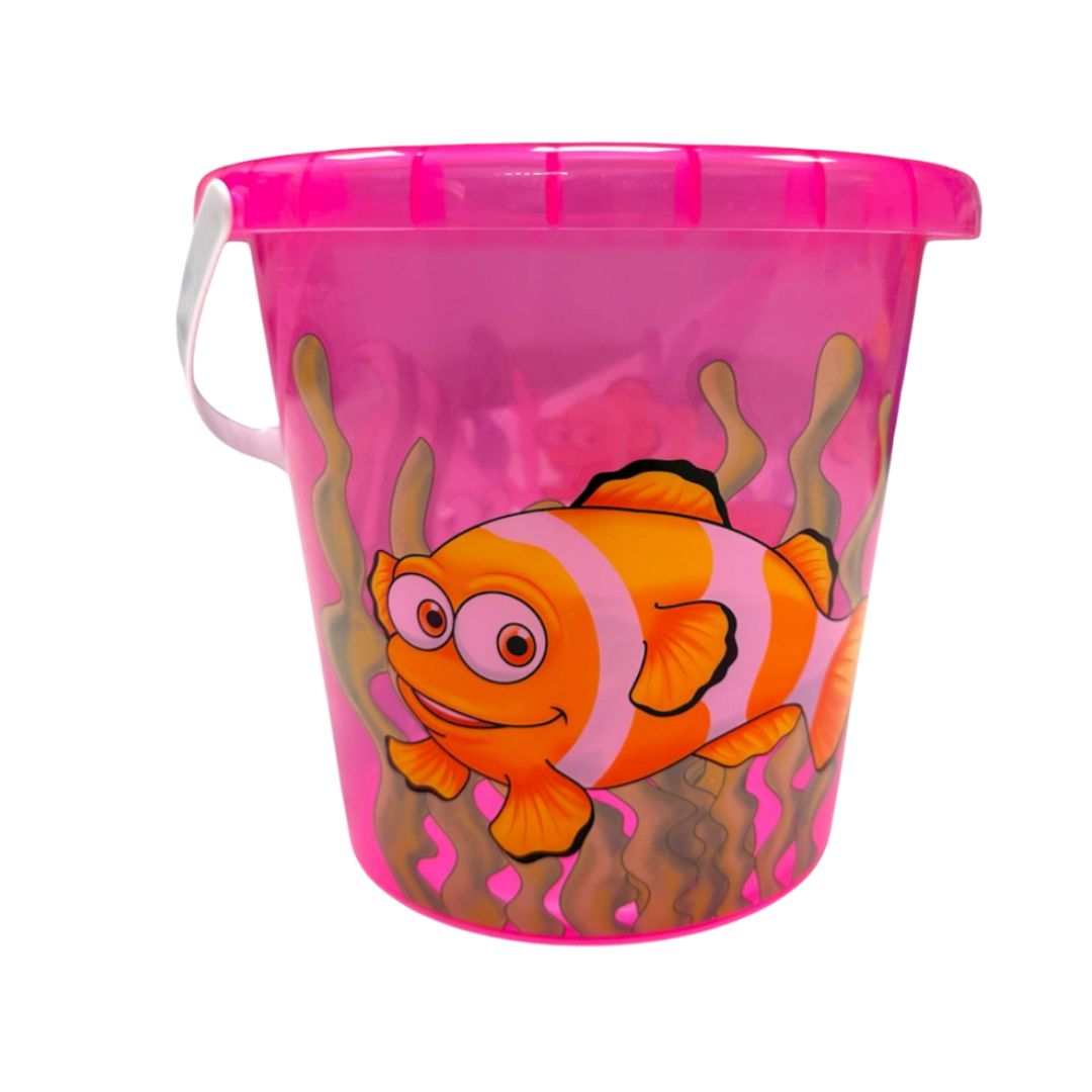 Pink spand m. motiv 17 cm.