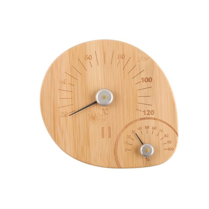 Sauna termometer og hygrometer i et - bambus